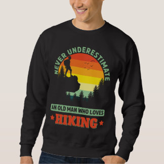 Moletom Homem Velho que ama o Hiker do Caminho