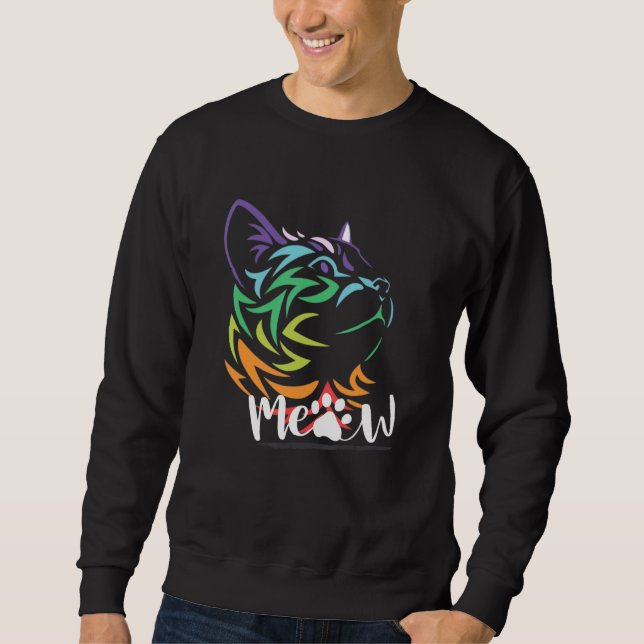 Moletom Homens CATS Citação Design bonito Cool CATS (Frente)