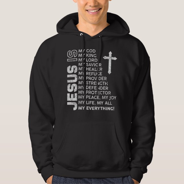 Moletom Homens Cristãos Crianças Jesus T-Shirt Você é um P (Frente)
