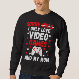 Moletom Homens Desculpem Garotas Eu Só Amo Video Games & M