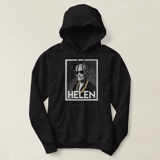 Moletom Homens Engraçados Og Helen Old School Rap Topo (Frente do Design)