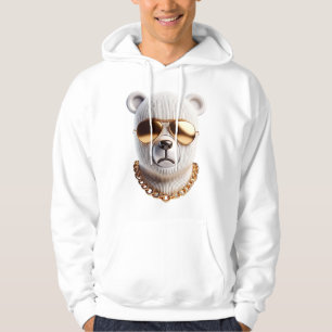 Moletom Homens Hoodie - Urso Ouro