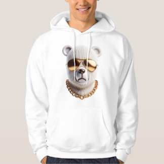 Moletom Homens Hoodie - Urso Ouro