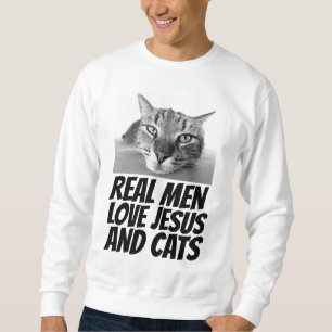 MOLETOM HOMENS REAIS ADORAM JESUS E GATOS T-SHIRS