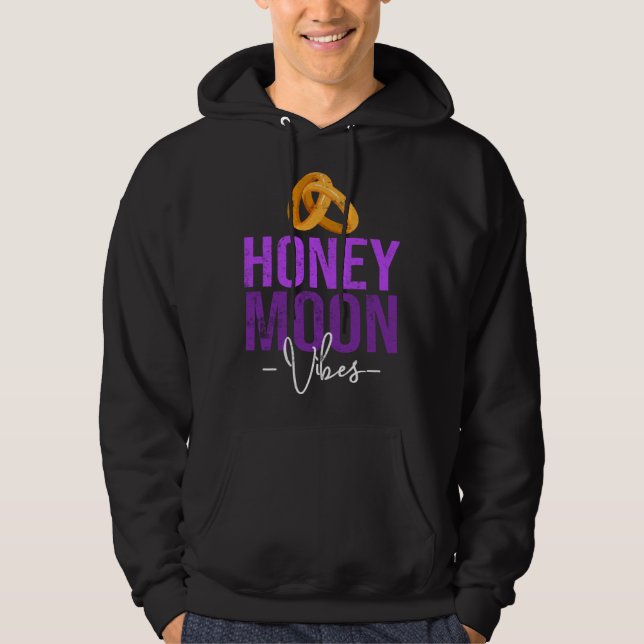 Moletom Honey Moonin Couples Wedding Just Married Matching (Frente)