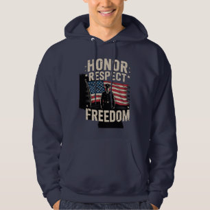 Moletom Honrando Heroes Veteran Day Design Patriótico