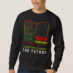 Moletom Honrando o passado inspirador Futuro Hist Negro Af