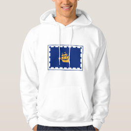 Moletom Hooded Sweatshirt with Flag of Quebec City, Canada