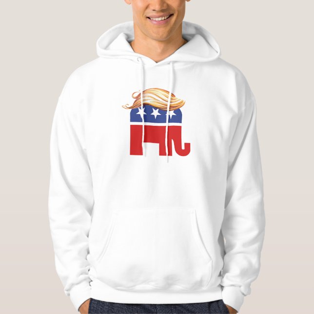 Moletom Hoodie 2012 do elefante do trunfo (Frente)