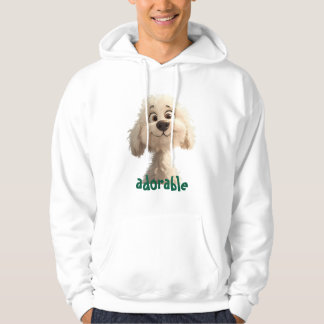 Moletom Hoodie Adorable Dog Illustration - Perfeito para P