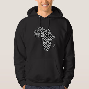 Moletom Hoodie africano do mapa de África do safari do