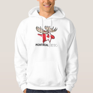 Moletom Hoodie artístico dos alces da bandeira canadense
