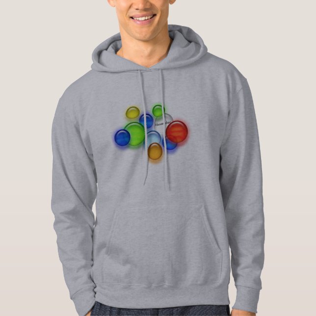 Moletom Hoodie - Bolhas coloridas (Frente)