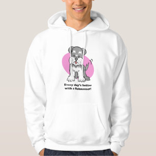 Moletom Hoodie bonito do Schnauzer do cão dos desenhos