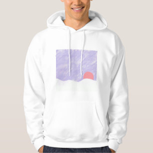 Moletom Hoodie branco com design da montanha