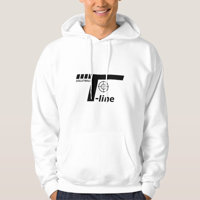 Moletom Hoodie Branco da Linha T (Frente)