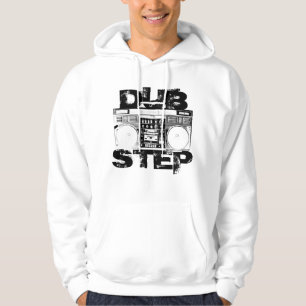 Moletom Hoodie branco de Dubstep Boombox