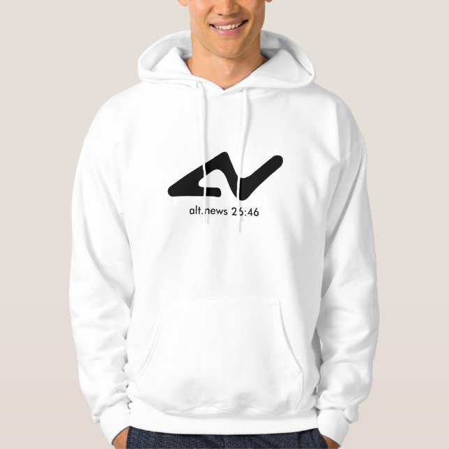 Moletom Hoodie clássico de alt.news (Frente)