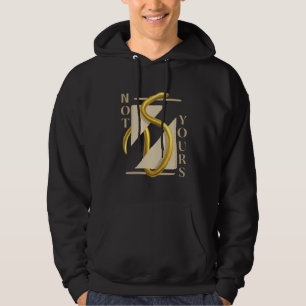 Moletom Hoodie com design de cobra ouro "não seu"