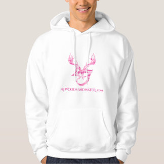 Moletom Hoodie com logotipo cor-de-rosa do camo na parte