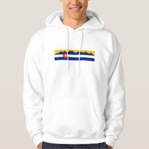 Moletom Hoodie da bandeira de cordilheira de Colorado