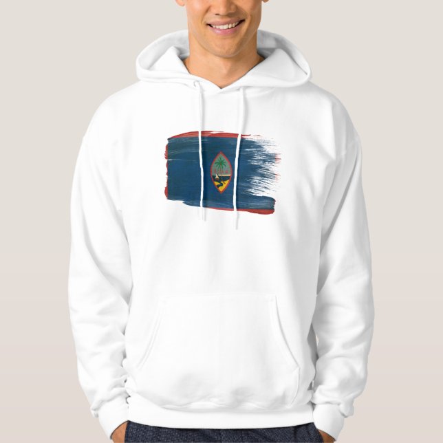 Moletom Hoodie da bandeira de Guam (Frente)