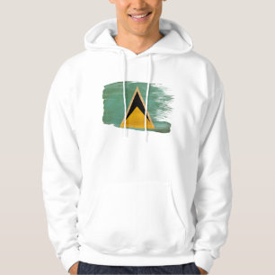 Moletom Hoodie da bandeira de Lucia de santo
