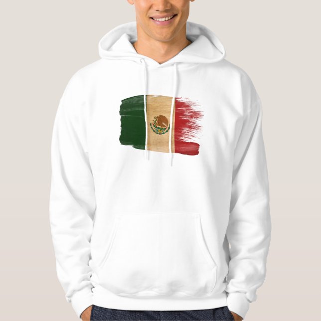 Moletom Hoodie da bandeira de México (Frente)