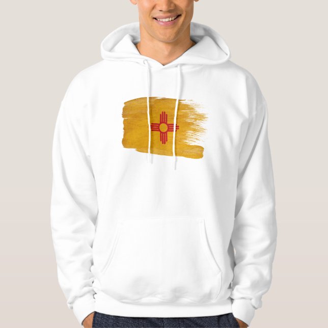 Moletom Hoodie da bandeira de New mexico (Frente)