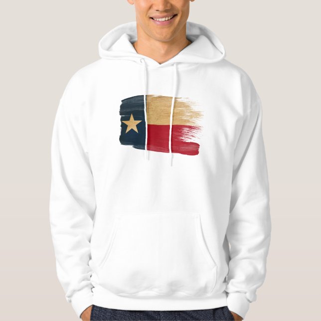 Moletom Hoodie da bandeira de Texas (Frente)