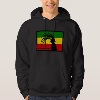Moletom hoodie da bandeira do pífano de johnny do rasta