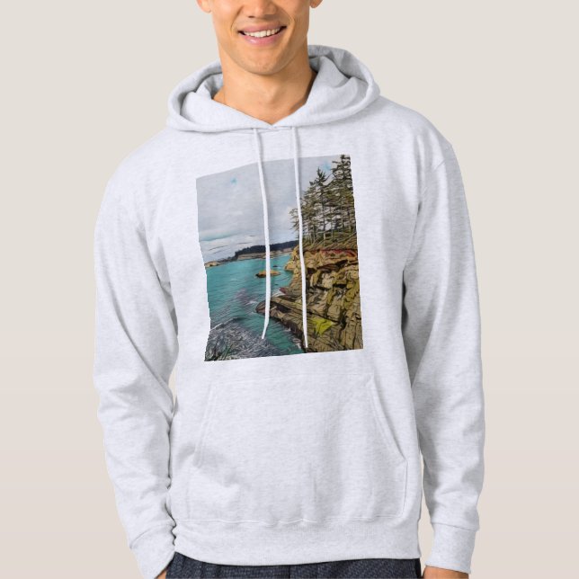 Moletom Hoodie da costa de Oregon (Frente)