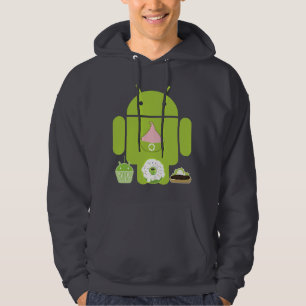 Moletom Hoodie das versões do Android