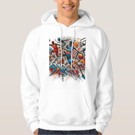 Moletom Hoodie de Arte de Basquete - Juro desportivo Negri