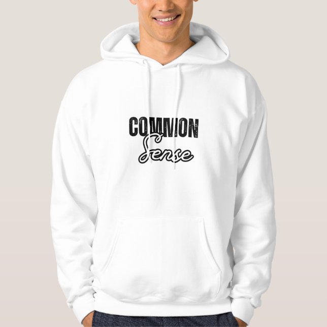 Moletom Hoodie de bom senso (Frente)