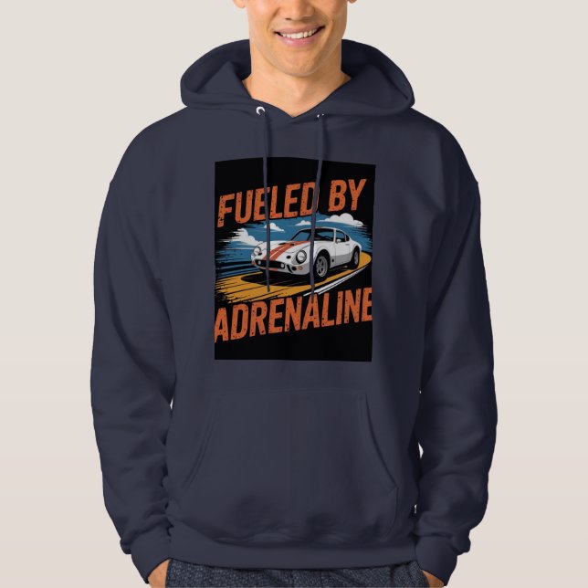 Moletom "Hoodie De Carro Em Corrida - Velocidade Encontra  (Frente)