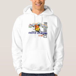 Moletom Hoodie de cobre das caras da elevação do esqui d