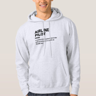 Moletom Hoodie de definição de emprego-piloto - Presente e
