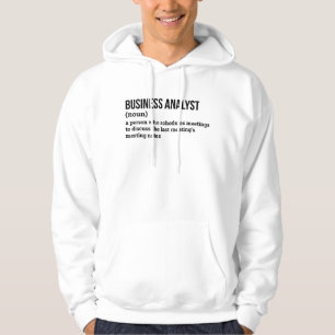 Moletom Hoodie de definição engraçado de analista consulto