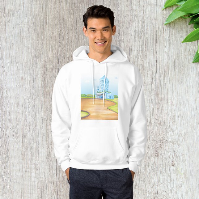 Moletom Hoodie De Edifícios De Altura Azul (Criador carregado)