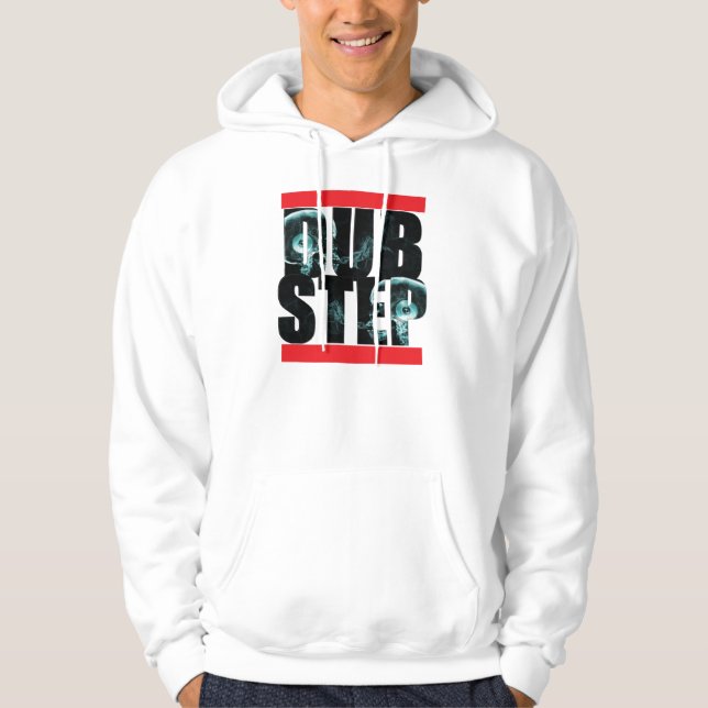 Moletom Hoodie de fumo do crânio de DubStep (Frente)