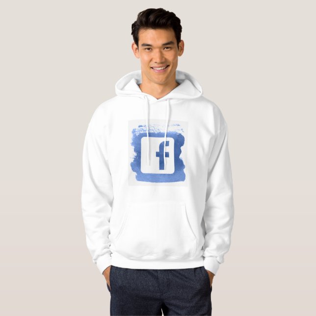 Moletom Hoodie de propaganda do Facebook (Frente Completa)