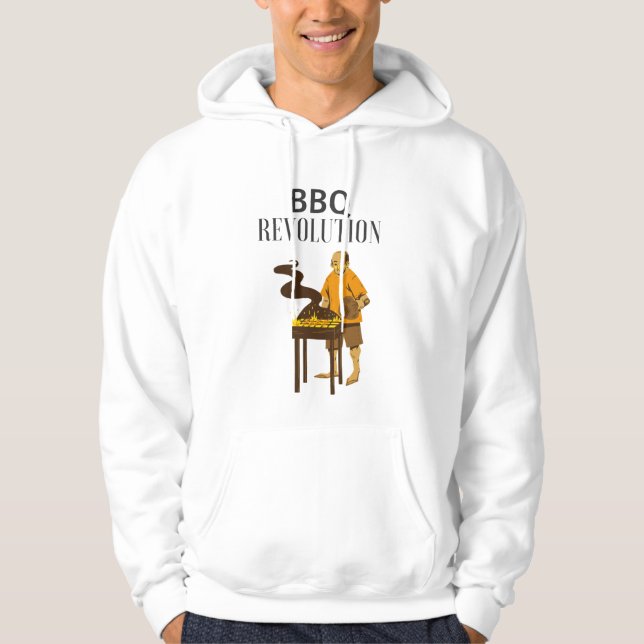 Moletom Hoodie de revolução do churrasco (Frente)