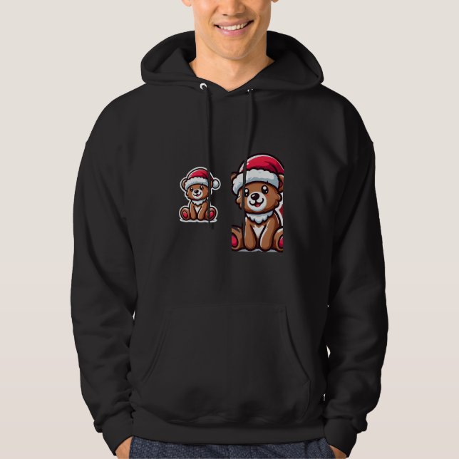 Moletom Hoodie de Ursinho de Natal (Frente)