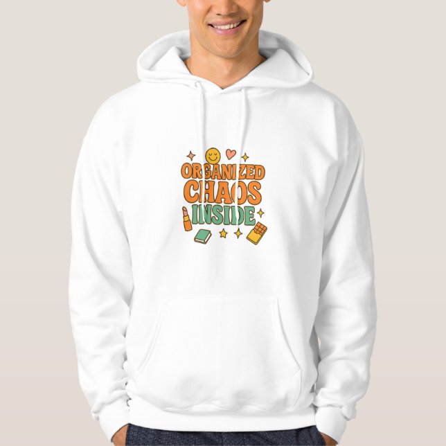 Moletom Hoodie Dentro do caos organizado (Frente)