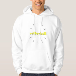 Moletom Hoodie Design de Typografia de Voleibol