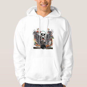 Moletom Hoodie do crânio do hóquei