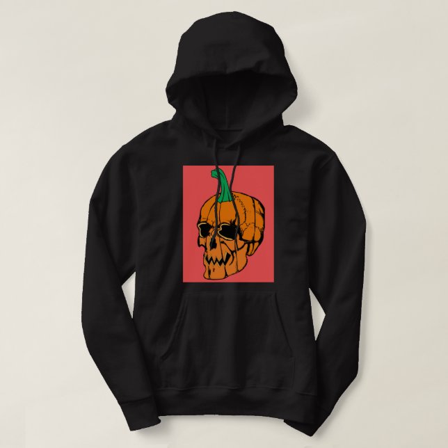 Moletom Hoodie do Dia das Bruxas Negro (Frente do Design)