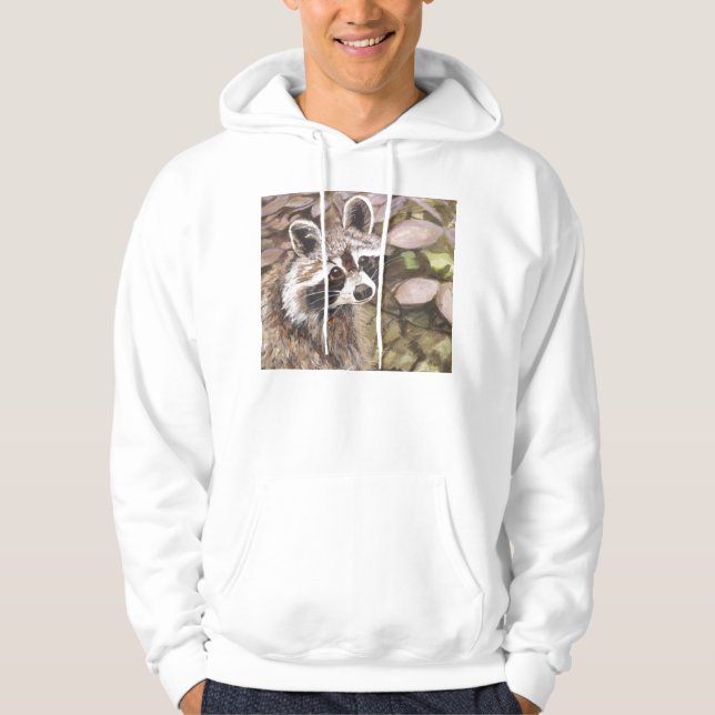 Moletom Hoodie do guaxinim das crianças (Frente)