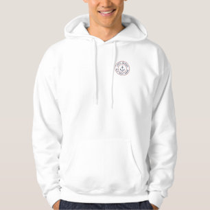 Moletom Hoodie do logotipo da âncora azul personalizada